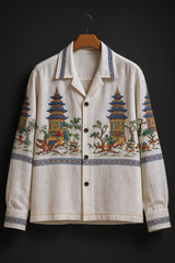 Cuban Collar Oversize Shirt