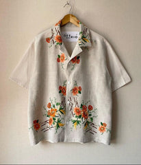 Cuban Collar oversize shirt