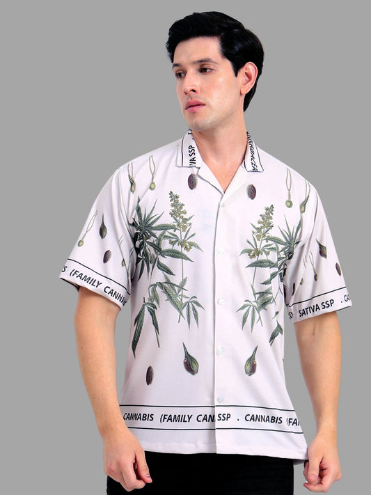 Cuban Collar oversize shirt