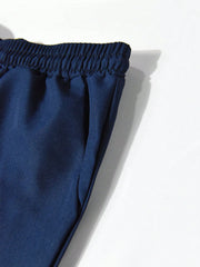 Classic Stripes Co-ord – Blue & White Strip Shirt with Relaxed Blue Pant