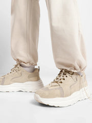 Men’s Korean Arctic Wolf Cargo Joggers – Relaxed Fit, Streetwear Style with Multiple Utility Pockets & Adjustable Drawstring Hem