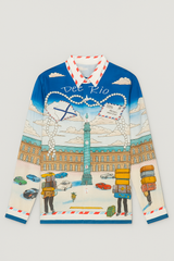 Cuban Collar Oversize Shirt