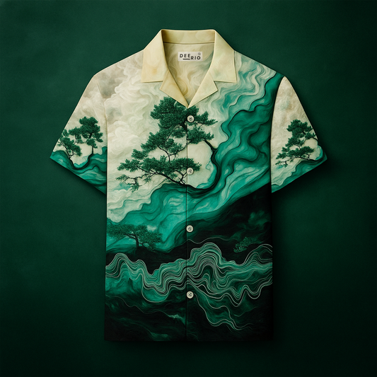 Cuban Collar Oversize Shirt