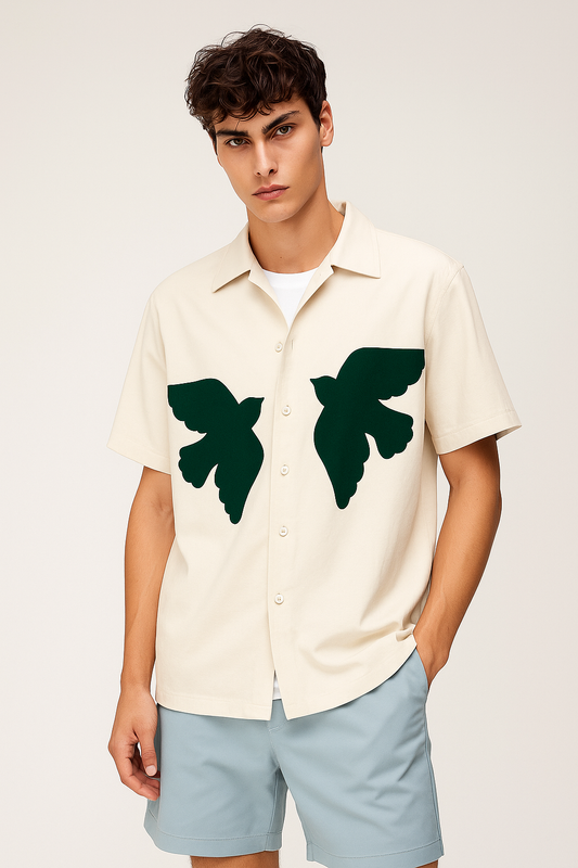 Cuban Collar Oversize Shirt