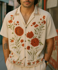 Cuban Collar oversize shirt