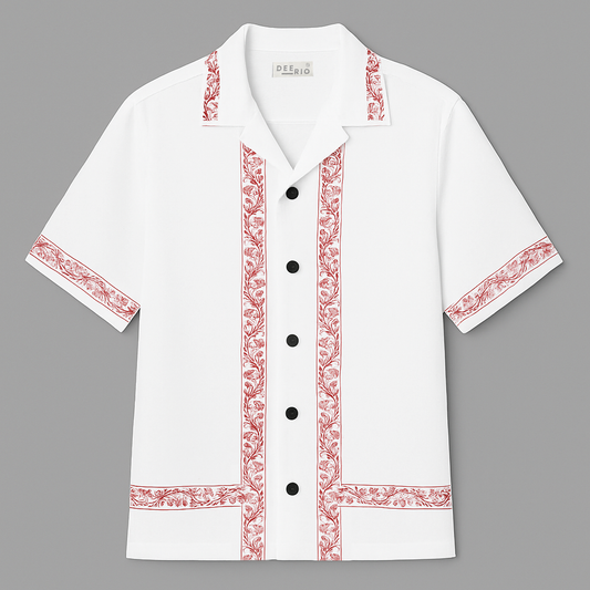 Cuban Collar oversize shirt