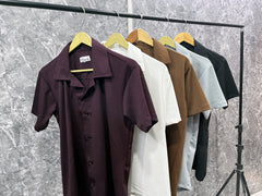 Cuban Collar oversize shirt