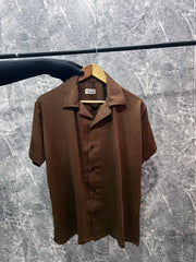 Cuban Collar oversize shirt