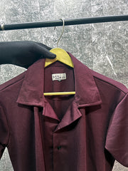 Cuban Collar oversize shirt