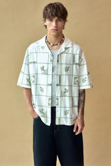 Cuban Collar Oversize Shirt