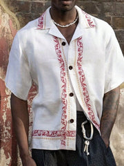 Cuban Collar oversize shirt