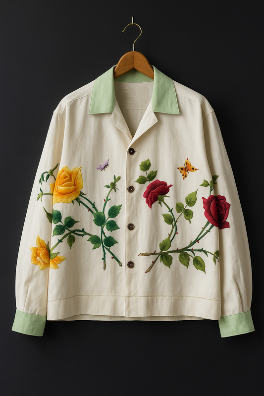 Cuban Collar Oversize Shirt