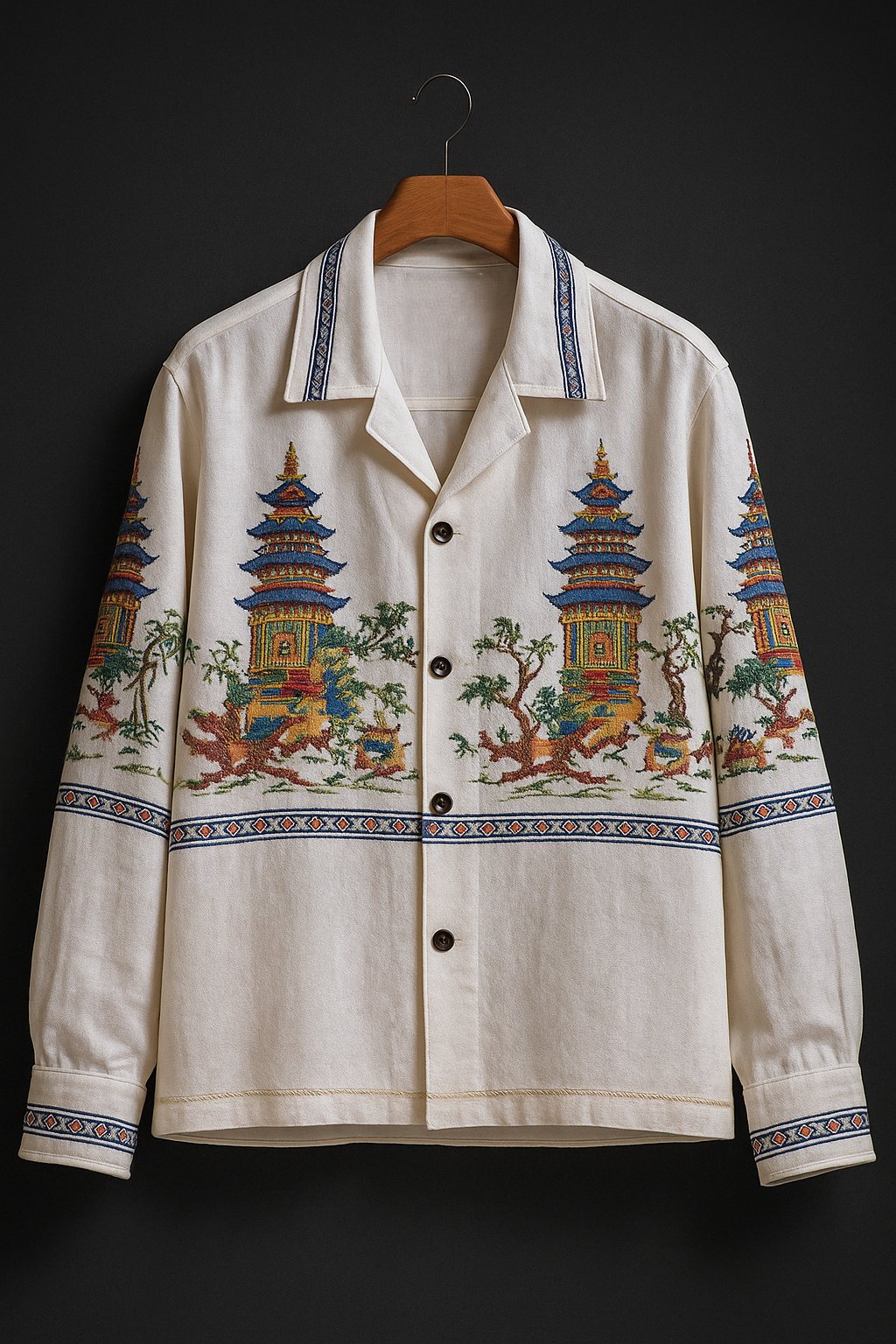 Cuban Collar Oversize Shirt