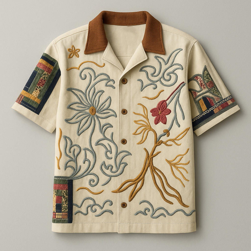 Cuban Collar Oversize Shirt