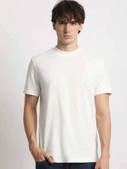 Monochrome Marble Flow Shirt – Black Abstract Swirl Print on White