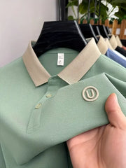 U's Signature Polo T-Shirt – Premium Knit Texture with U Embroidery