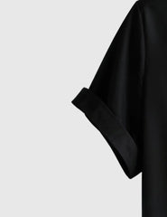 Men's Geometric Stripe Short Sleeve Button-Up Shirt with Inner White Tee – Retro Colorblock Design