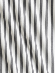 Korean Fit Co-ord Set – Pinstripe Shirt with Clean White Pants