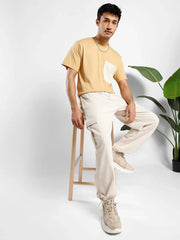 Men’s Korean Arctic Wolf Cargo Joggers – Relaxed Fit, Streetwear Style with Multiple Utility Pockets & Adjustable Drawstring Hem