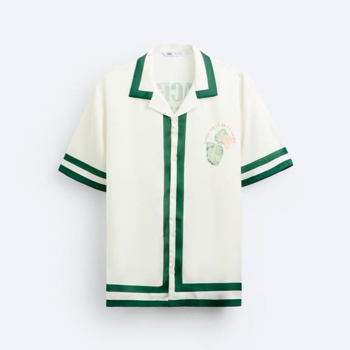 Cuban Collar oversize shirt