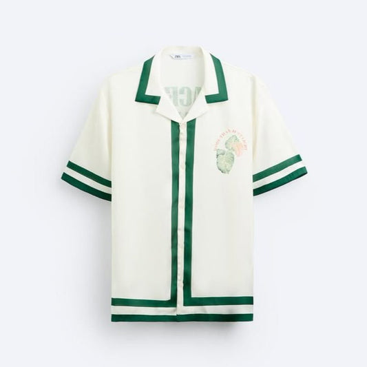 Cuban Collar oversize shirt