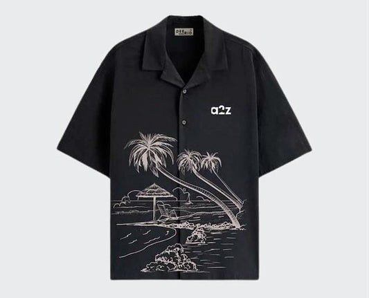 Cuban Collar Oversize Shirt