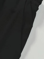 Korean Style Cords - Geometric Print Shirt with Minimal Black Pants