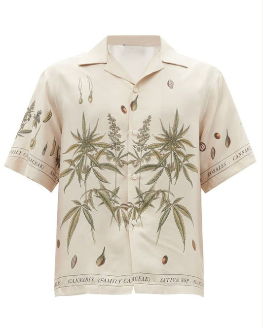 Cuban Collar oversize shirt