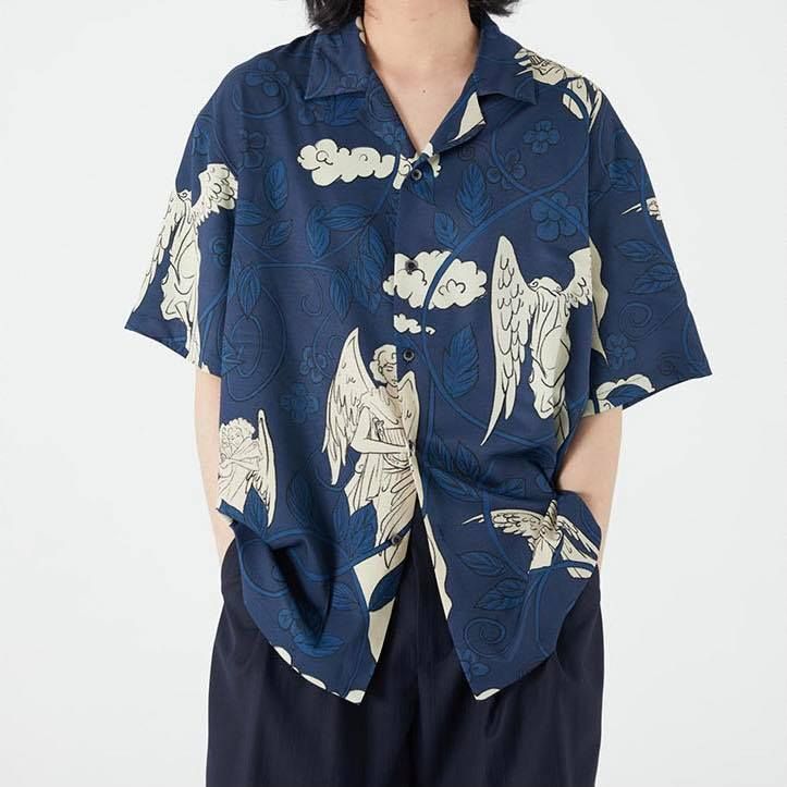 Cuban Collar oversize shirt
