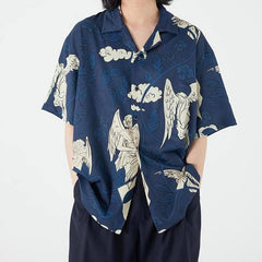 Cuban Collar oversize shirt