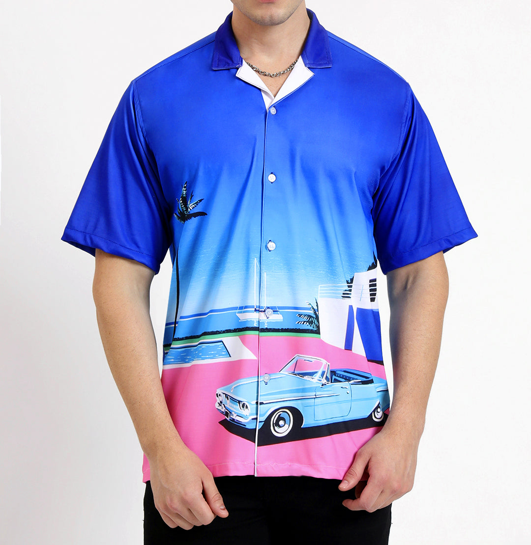 Cuban Collar oversize shirt