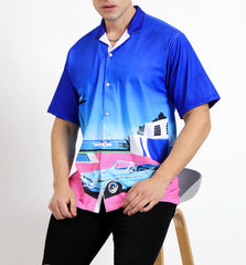 Cuban Collar oversize shirt