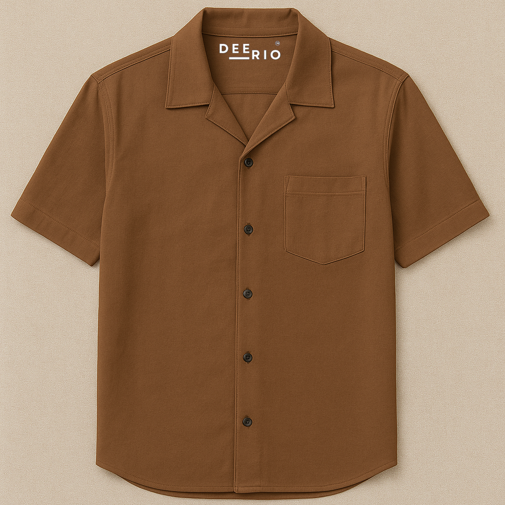 Cuban Collar oversize shirt