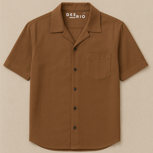 Cuban Collar oversize shirt