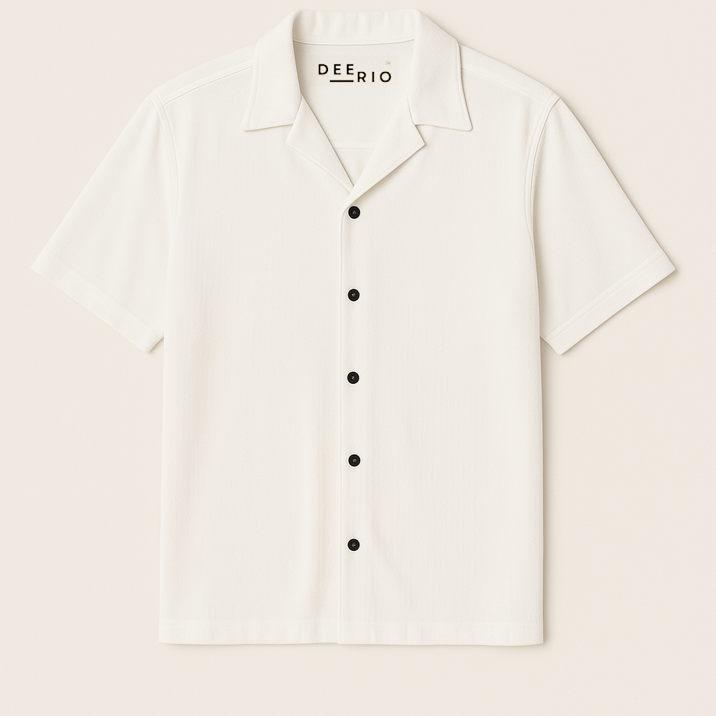 Cuban Collar oversize shirt