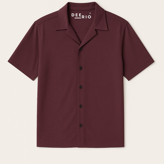 Cuban Collar oversize shirt