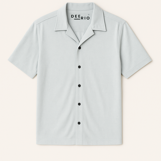 Cuban Collar oversize shirt