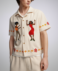 Cuban Collar Oversize Shirt