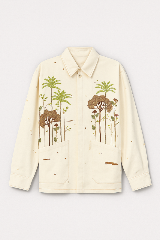 Cuban Collar Oversize Shirt