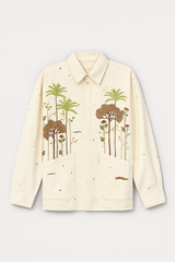 Cuban Collar Oversize Shirt