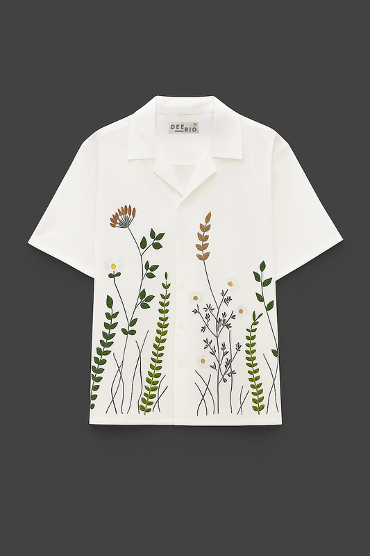 Cuban Collar Oversize Shirt