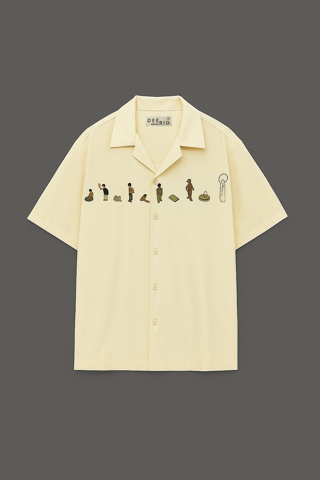 Cuban Collar Oversize Shirt