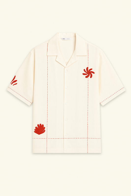 Cuban Collar Oversize Shirt