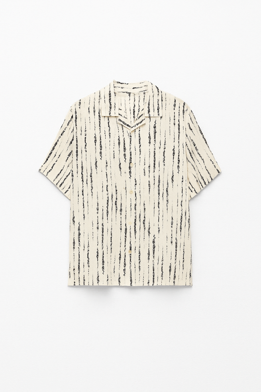 Cuban Collar Oversize Shirt