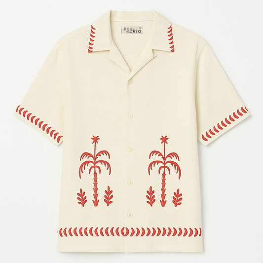 Cuban Collar oversize shirt