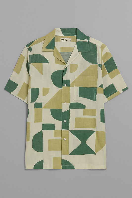 Cuban Collar Oversize Shirt