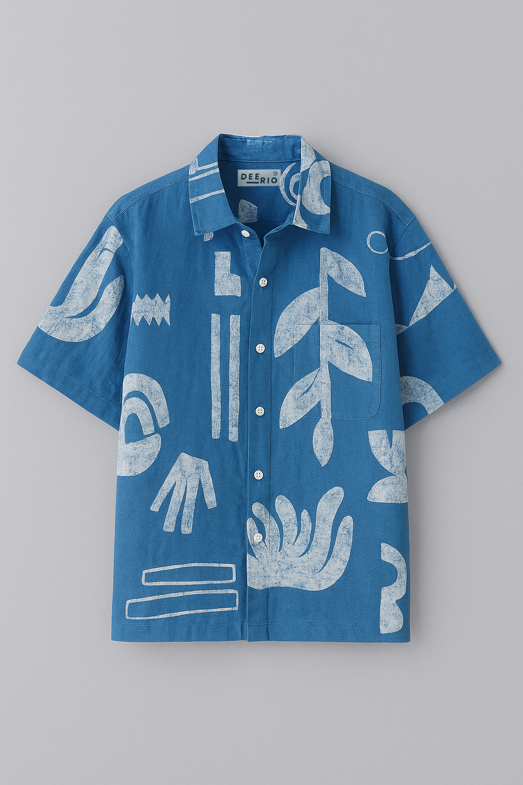 Cuban Collar Oversize Shirt