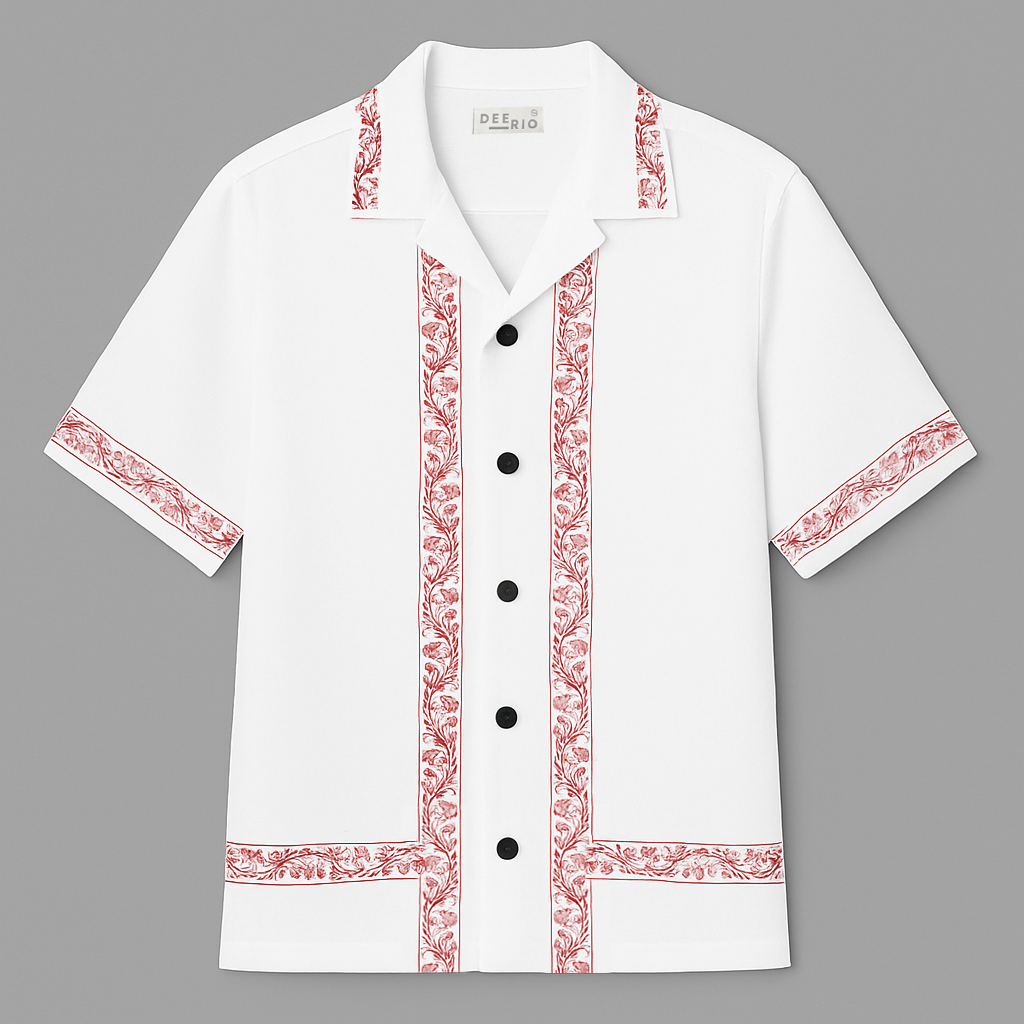 Cuban Collar oversize shirt