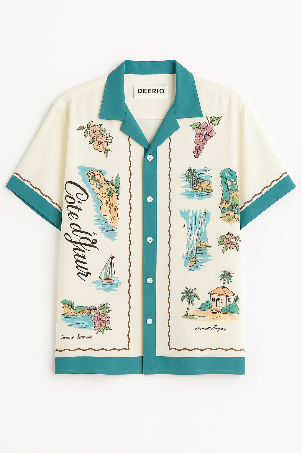 Cuban Collar oversize shirt