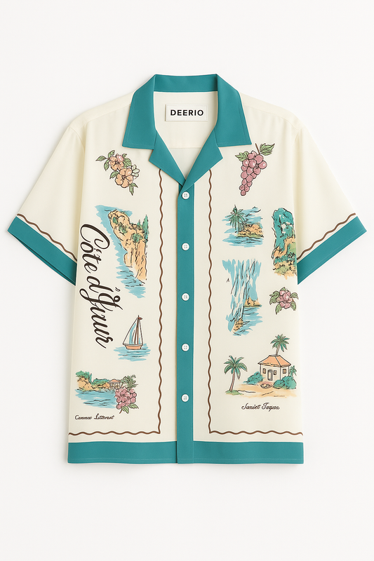 Cuban Collar oversize shirt